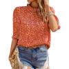 Floral Red Orange