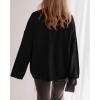 imageBTFBM Fall Fashion 2025 Button Down Cardigan Sweaters for Women Trendy V Neck Long Sleeve Knit Winter Coat OuterwearBlack