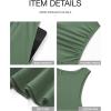 imageBTFBM Summer Maxi Dresses for Women 2025 Sleeveless Casual Ruched High Waisted Tank Long Sundress Flowy Beach DressBean Green