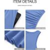 imageBTFBM Summer Maxi Dresses for Women 2025 Sleeveless Casual Ruched High Waisted Tank Long Sundress Flowy Beach DressLight Blue