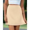 imageBTFBM Women Mini Skirts 2025 Trendy Summer Silk Satin Short Skirt High Waisted ALine Club Party Going Out SkirtsApricot