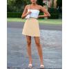imageBTFBM Women Mini Skirts 2025 Trendy Summer Silk Satin Short Skirt High Waisted ALine Club Party Going Out SkirtsApricot