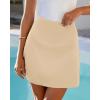 imageBTFBM Women Mini Skirts 2025 Trendy Summer Silk Satin Short Skirt High Waisted ALine Club Party Going Out SkirtsApricot