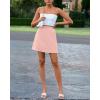 imageBTFBM Women Mini Skirts 2025 Trendy Summer Silk Satin Short Skirt High Waisted ALine Club Party Going Out SkirtsPink