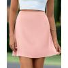 imageBTFBM Women Mini Skirts 2025 Trendy Summer Silk Satin Short Skirt High Waisted ALine Club Party Going Out SkirtsPink