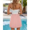 imageBTFBM Women Mini Skirts 2025 Trendy Summer Silk Satin Short Skirt High Waisted ALine Club Party Going Out SkirtsPink