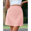 imageBTFBM Women Mini Skirts 2025 Trendy Summer Silk Satin Short Skirt High Waisted ALine Club Party Going Out SkirtsPink