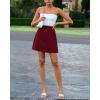 imageBTFBM Women Mini Skirts 2025 Trendy Summer Silk Satin Short Skirt High Waisted ALine Club Party Going Out SkirtsWine Red