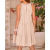 imageBTFBM Women Summer Halter Dresses Casual Spring 2025 Sleeveless ALine Tiered Swing Mini Dress Beach Vacation SundressApricot