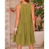 imageBTFBM Women Summer Halter Dresses Casual Spring 2025 Sleeveless ALine Tiered Swing Mini Dress Beach Vacation SundressArmy Green