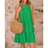 imageBTFBM Women Summer Halter Dresses Casual Spring 2025 Sleeveless ALine Tiered Swing Mini Dress Beach Vacation SundressBright Green
