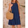 imageBTFBM Women Summer Halter Dresses Casual Spring 2025 Sleeveless ALine Tiered Swing Mini Dress Beach Vacation SundressDark Blue