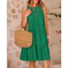 imageBTFBM Women Summer Halter Dresses Casual Spring 2025 Sleeveless ALine Tiered Swing Mini Dress Beach Vacation SundressGreen