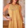 imageBTFBM Women Summer Halter Dresses Casual Spring 2025 Sleeveless ALine Tiered Swing Mini Dress Beach Vacation SundressLight Orange