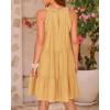 imageBTFBM Women Summer Halter Dresses Casual Spring 2025 Sleeveless ALine Tiered Swing Mini Dress Beach Vacation SundressLight Orange