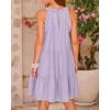 imageBTFBM Women Summer Halter Dresses Casual Spring 2025 Sleeveless ALine Tiered Swing Mini Dress Beach Vacation SundressLight Purple