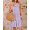 imageBTFBM Women Summer Halter Dresses Casual Spring 2025 Sleeveless ALine Tiered Swing Mini Dress Beach Vacation SundressLight Purple