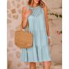 imageBTFBM Women Summer Halter Dresses Casual Spring 2025 Sleeveless ALine Tiered Swing Mini Dress Beach Vacation SundressMint Green