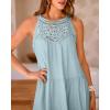imageBTFBM Women Summer Halter Dresses Casual Spring 2025 Sleeveless ALine Tiered Swing Mini Dress Beach Vacation SundressMint Green