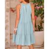 imageBTFBM Women Summer Halter Dresses Casual Spring 2025 Sleeveless ALine Tiered Swing Mini Dress Beach Vacation SundressMint Green