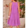 imageBTFBM Women Summer Halter Dresses Casual Spring 2025 Sleeveless ALine Tiered Swing Mini Dress Beach Vacation SundressPurple