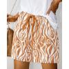 imageBTFBM Womens Boho Summer Shorts Beach Vacation Clothes 2025 Elastic Waist Casual Printed Loose Short Lounge Pant PocketsPrint Khaki