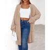 imageBTFBM Womens Long Cardigan Sweater Fall Winter 2025 Long Sleeve Sweaters Coat Open Front Loose Casual Knit OutwearCamel