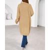 imageBTFBM Womens Long Cardigan Sweater Fall Winter 2025 Long Sleeve Sweaters Coat Open Front Loose Casual Knit OutwearKhaki