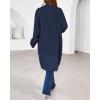 imageBTFBM Womens Long Cardigan Sweater Fall Winter 2025 Long Sleeve Sweaters Coat Open Front Loose Casual Knit OutwearNavy Blue