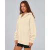 imageBTFBM Womens Oversized Hoodies Casual Fleece Long Sleeve V Neck Sweatshirts 2025 Trendy Spring Outfits Fall ClothesApricot