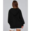 imageBTFBM Womens Oversized Hoodies Casual Fleece Long Sleeve V Neck Sweatshirts 2025 Trendy Spring Outfits Fall ClothesBlack