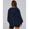 imageBTFBM Womens Oversized Hoodies Casual Fleece Long Sleeve V Neck Sweatshirts 2025 Trendy Spring Outfits Fall ClothesNavy