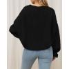 imageBTFBM Womens Oversized Sweater Crewneck Long Sleeve Fuzzy Knit Chunky Pullover Sweaters 2025 Fall Winter Trendy OutfitsBlack