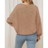 imageBTFBM Womens Oversized Sweater Crewneck Long Sleeve Fuzzy Knit Chunky Pullover Sweaters 2025 Fall Winter Trendy OutfitsCamel