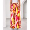 imageBTFBM Womens Wide Leg Summer Pants 2025 Boho Beach Vacation Loose Elastic Waist Printed Palazzo Pant PocketsPrint Beige Multicolor