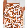 imageBTFBM Womens Wide Leg Summer Pants 2025 Boho Beach Vacation Loose Elastic Waist Printed Palazzo Pant PocketsPrint White Brown