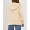 imageBTFBM Womens Zip Up Hoodies Fleece Cropped Sweatshirts 2025 Fall Fashion Outfits Casual Y2k Jackets Winter ClothesBeige