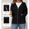 imageBTFBM Womens Zip Up Hoodies Fleece Cropped Sweatshirts 2025 Fall Fashion Outfits Casual Y2k Jackets Winter ClothesBlack