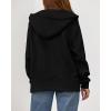imageBTFBM Womens Zip Up Hoodies Fleece Cropped Sweatshirts 2025 Fall Fashion Outfits Casual Y2k Jackets Winter ClothesBlack
