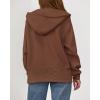 imageBTFBM Womens Zip Up Hoodies Fleece Cropped Sweatshirts 2025 Fall Fashion Outfits Casual Y2k Jackets Winter ClothesBrown