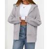 imageBTFBM Womens Zip Up Hoodies Fleece Cropped Sweatshirts 2025 Fall Fashion Outfits Casual Y2k Jackets Winter ClothesGrey