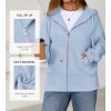 imageBTFBM Womens Zip Up Hoodies Fleece Cropped Sweatshirts 2025 Fall Fashion Outfits Casual Y2k Jackets Winter ClothesLight Blue