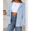 imageBTFBM Womens Zip Up Hoodies Fleece Cropped Sweatshirts 2025 Fall Fashion Outfits Casual Y2k Jackets Winter ClothesLight Blue