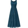 imageBTFBM Women Summer Eyelet Midi Dresses Casual Spring 2025 Sleeveless A Line Flowy Vacation Beach Wedding Guest Sun DressDark Lake Blue