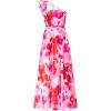Big Floral Red White