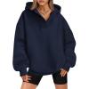 imageBTFBM Womens Oversized Hoodies Casual Fleece Long Sleeve V Neck Sweatshirts 2025 Trendy Spring Outfits Fall ClothesNavy