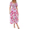 Floral Light Blue Pink