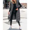 imageBTFBM Long Puffer Vest Women Quilted Hooded Button Down Zip Up Sleeveless Vests Outerwear Padded Jacket Fall Winter CoatDark Grey