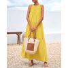 imageBTFBM Summer Halter Dresses for Women 2025 Casual Spring Hollow Out Sleeveless Boho Sundresses Beach Vacation Maxi DressYellow