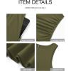 imageBTFBM Summer Maxi Dresses for Women 2025 Sleeveless Casual Ruched High Waisted Tank Long Sundress Flowy Beach Fall DressArmy Green